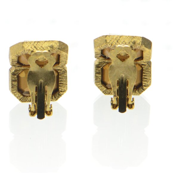 Vintage Kenneth Jay Lane KJL Crystal Clip-on Earrings - Picture 2 of 7